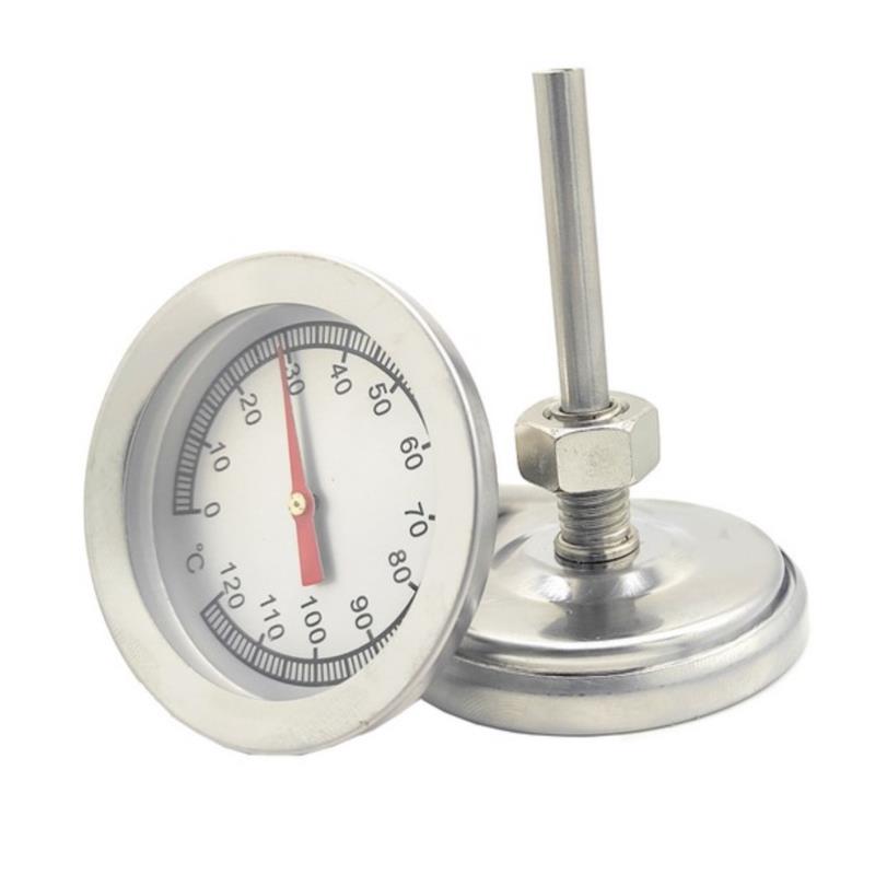 Oven Thermometer Analog - 0℃-120℃ Stainless Steel Dial Pointer Thermometer