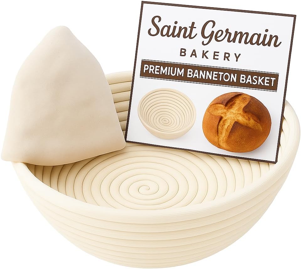 Proofing Basket Banneton - Premium Round Bread Banneton Basket with