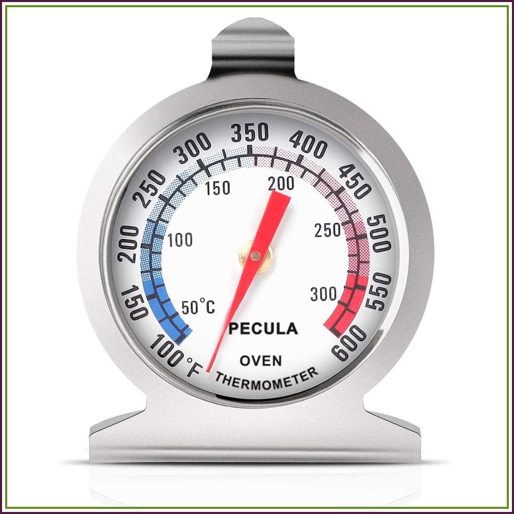 Oven Thermometer Analog - Analog Oven Thermometer 50-300°C/100-600°F, Instant Read,