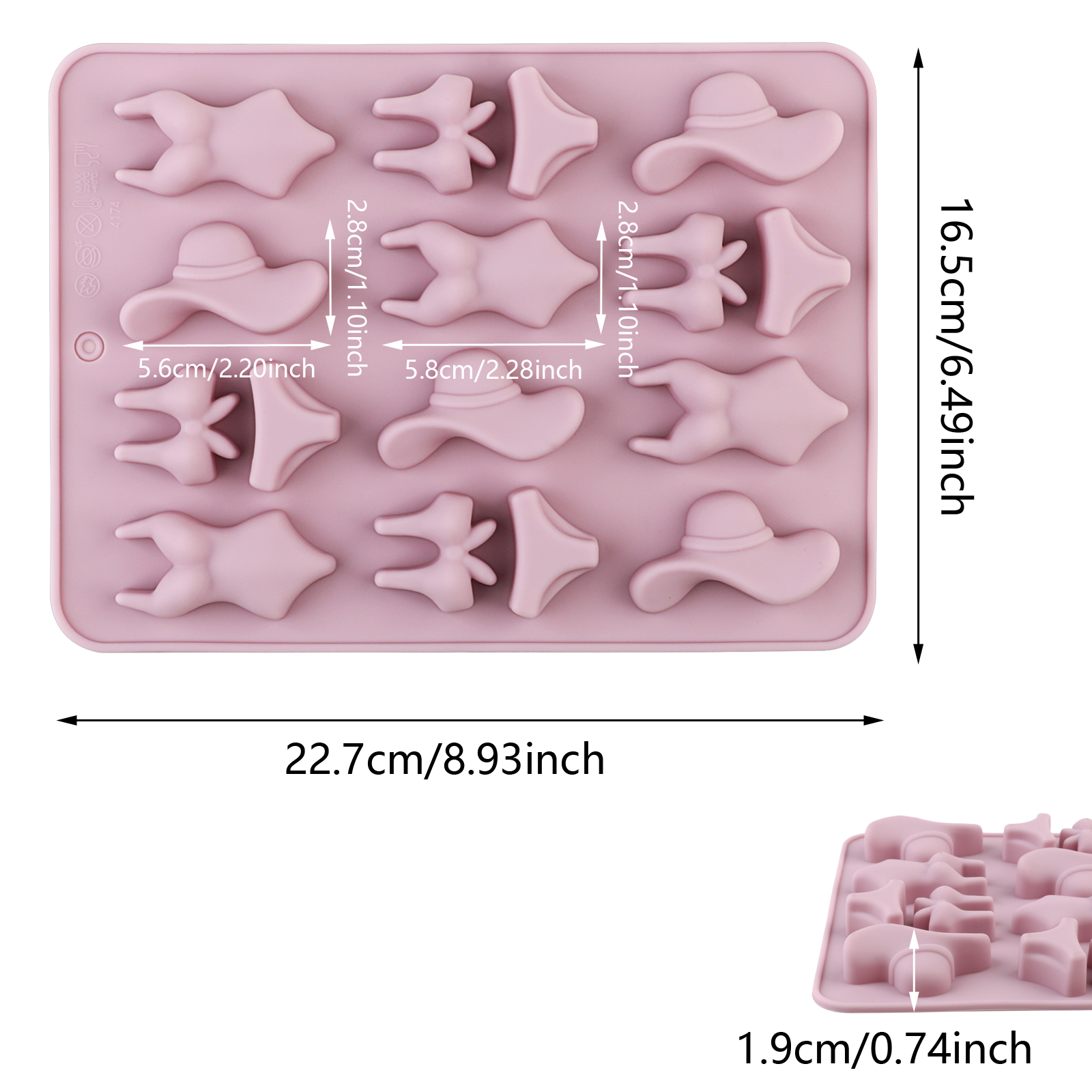 A Summer-Themed Beach Bikini M - Silicone Cake Mold review and price