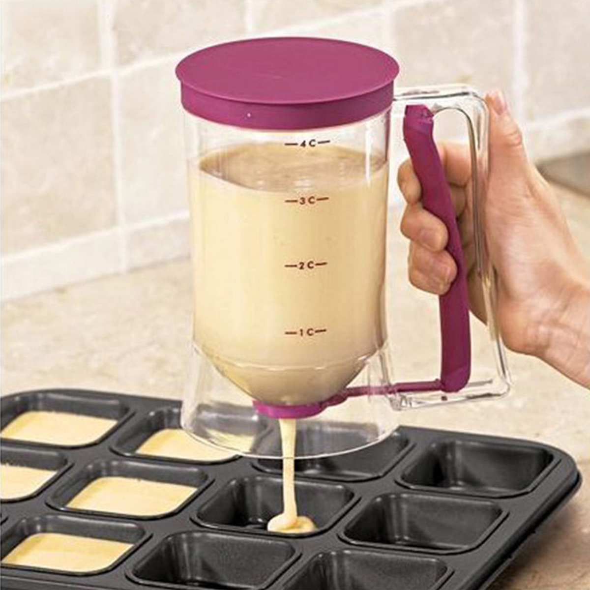 900ml Batter Dispenser Kitchen - Kitchen.Baking Labels review and price