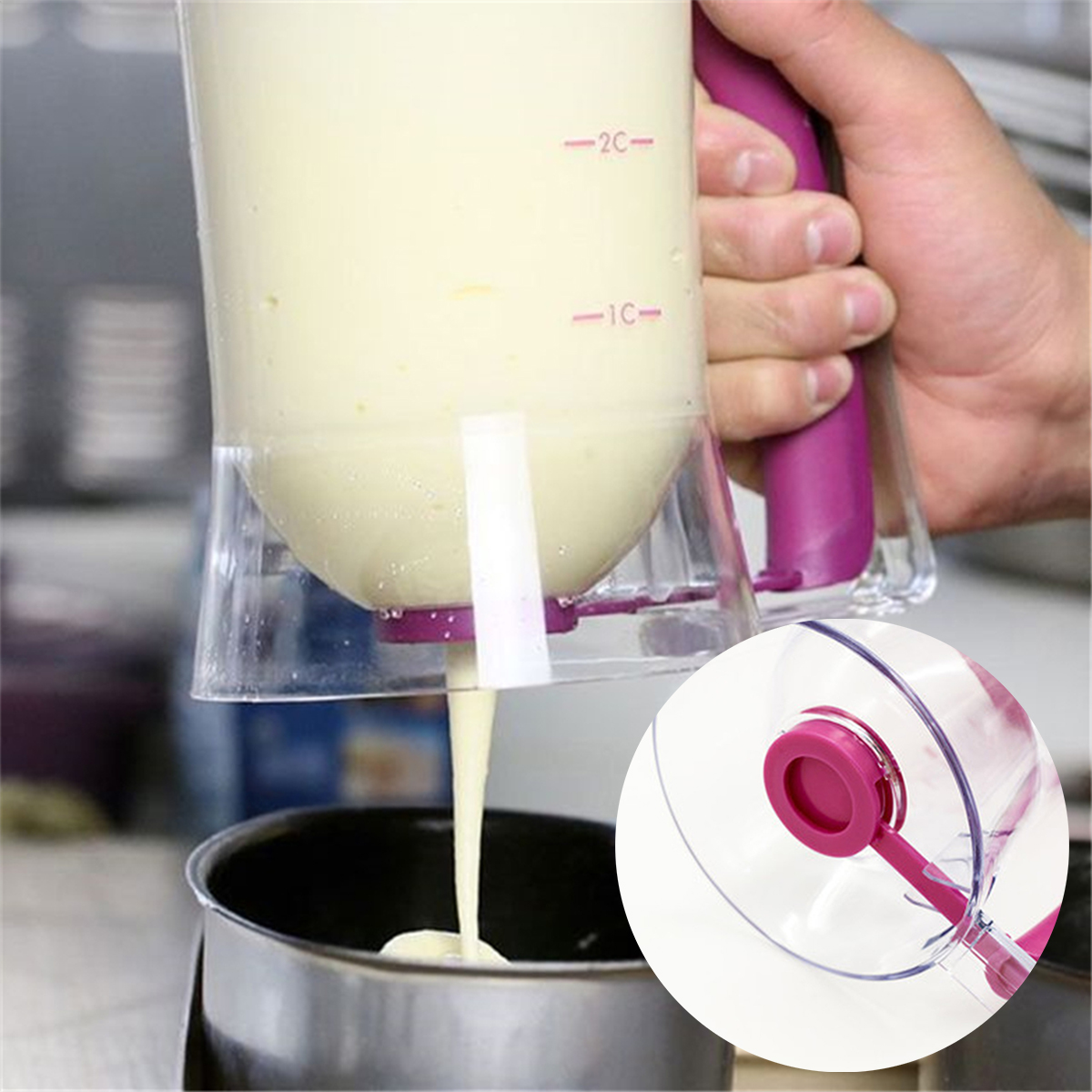 900ml Batter Dispenser Kitchen - Kitchen.Baking Labels review and price