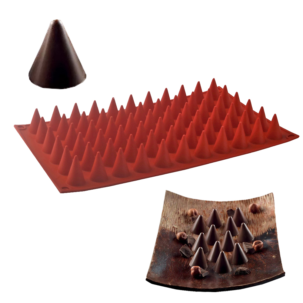 66-Cells Cone Chocolate Baking - Silicone Cake Mold review and price