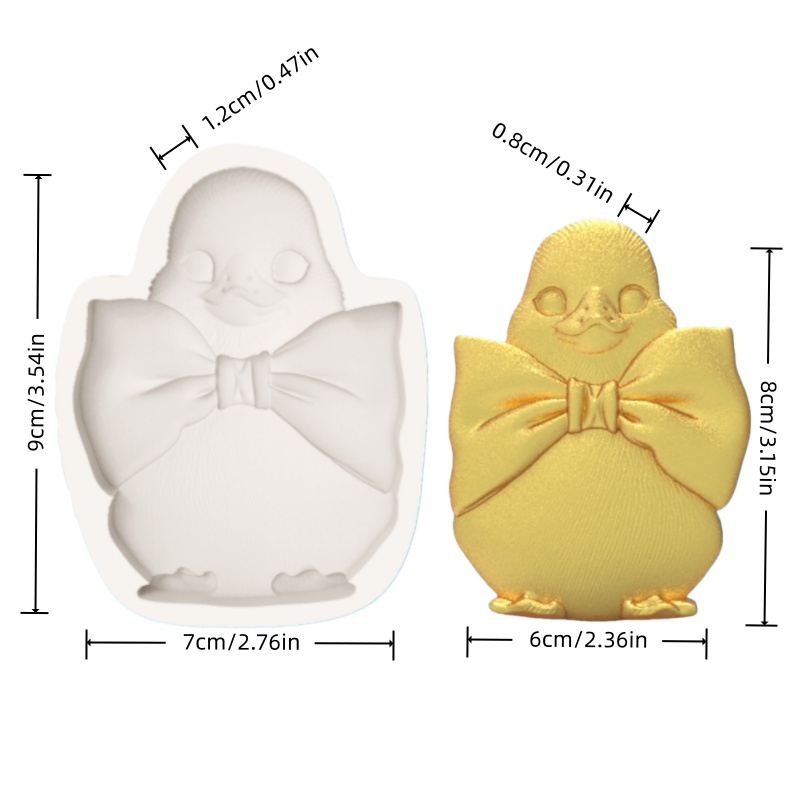 Duckling Mold with Bow Tie, Cu - Silicone Cake Mold review and price