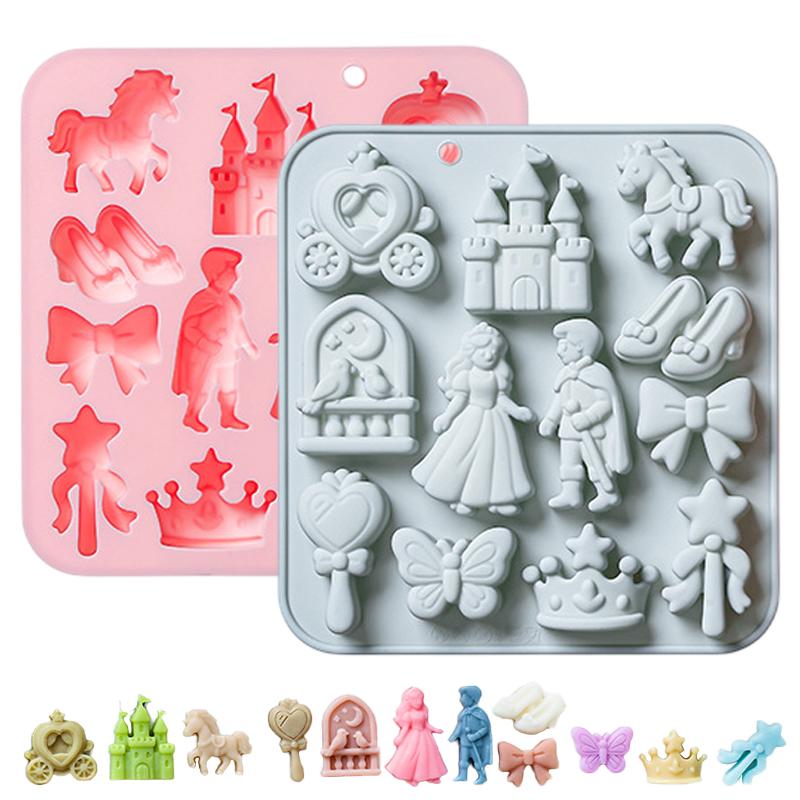 🌸12 Cavity Prince, Princess Si - Silicone Cake Mold review and price