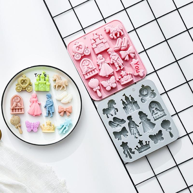 🌸12 Cavity Prince, Princess Si - Silicone Cake Mold review and price