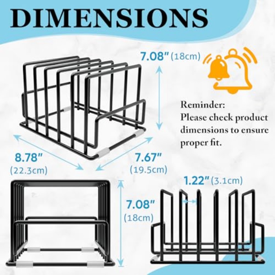 Cutting Board Organizer Rack w - Kitchen Cabinet Baking Organizer review and price