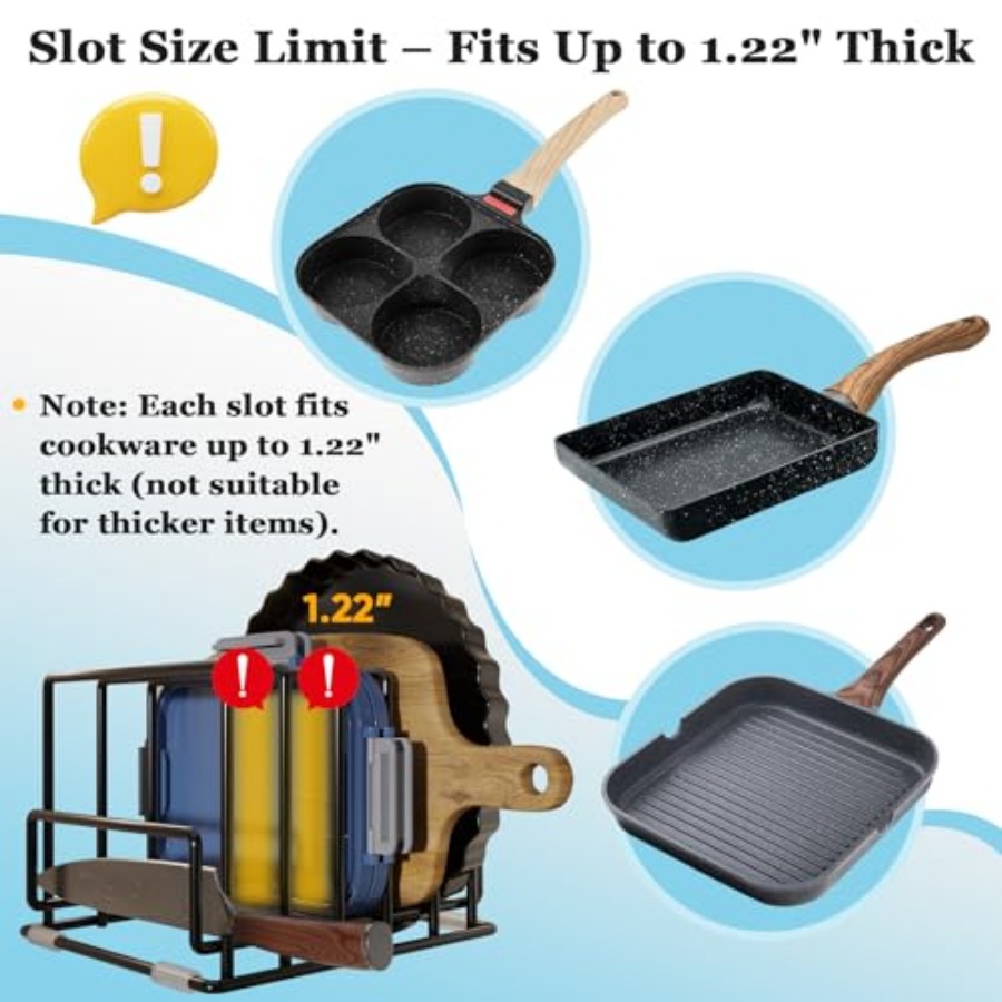 Cutting Board Organizer Rack w - Kitchen Cabinet Baking Organizer review and price
