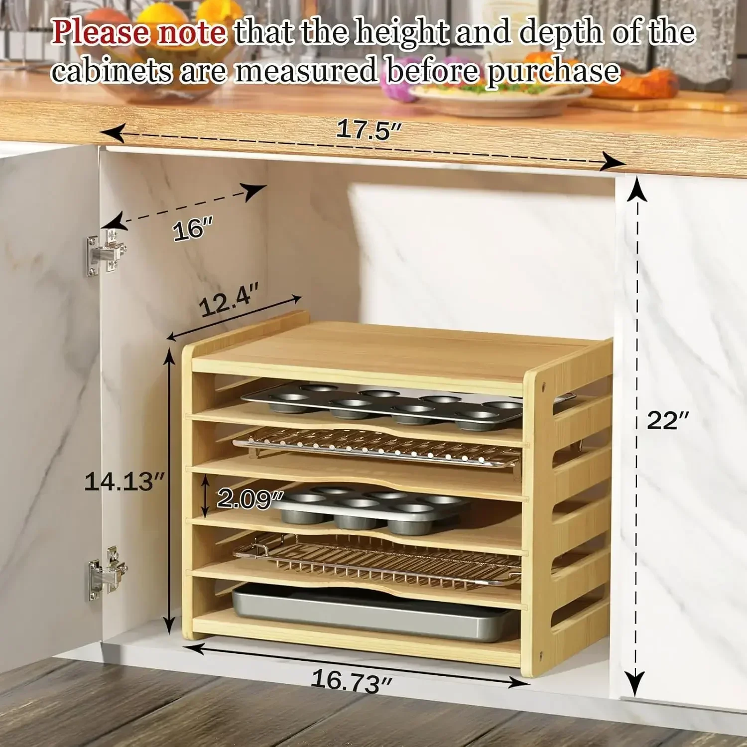 XMSJ-Sale6 Tier Wooden Cabinet - Kitchen Cabinet Baking Organizer review and price