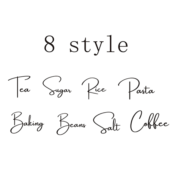 Decal Only 8Pcs Kitchen Organi - Kitchen Baking Canisters review and price
