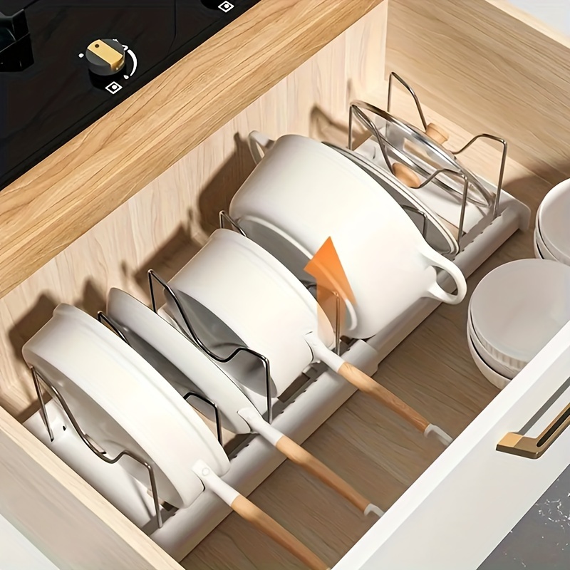 Cookware Organizer Rack, Expan - Kitchen Cabinet Baking Organizer review and price