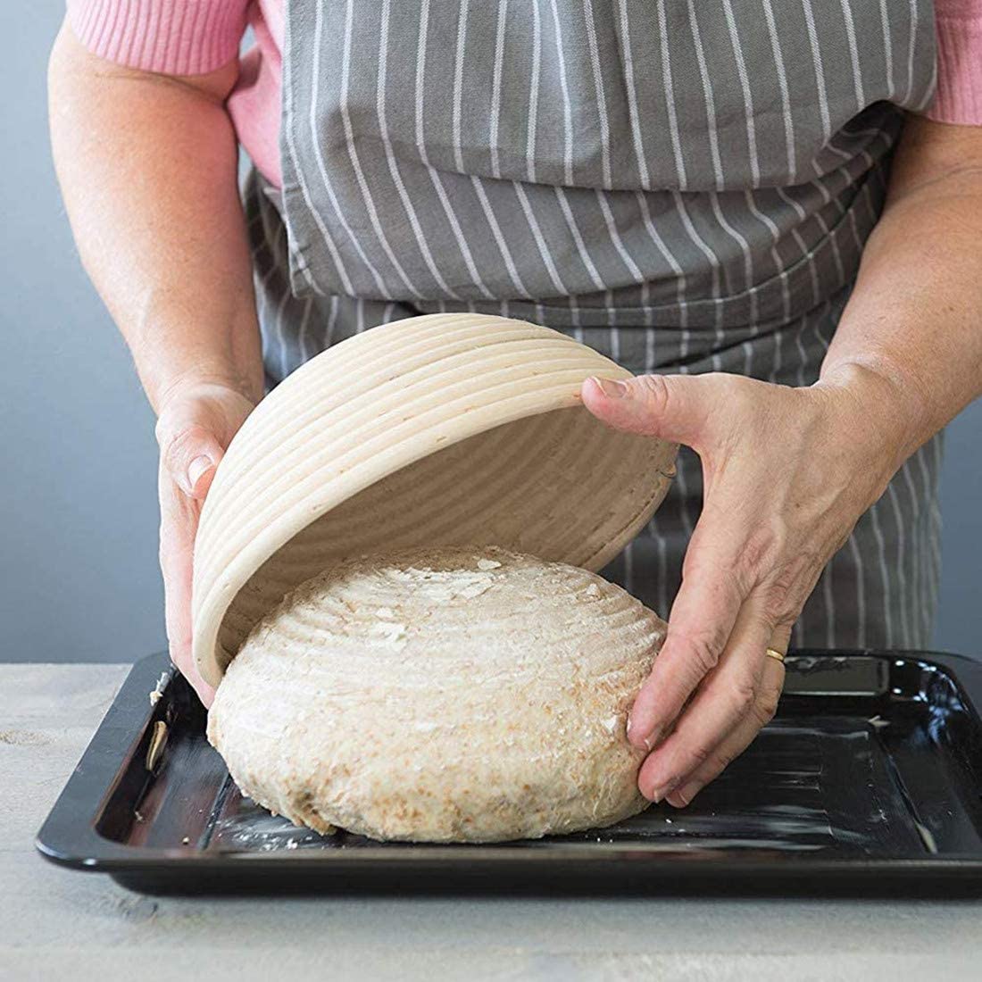 Natural Rattan Handmade Bread  - Proofing Basket Banneton review and price