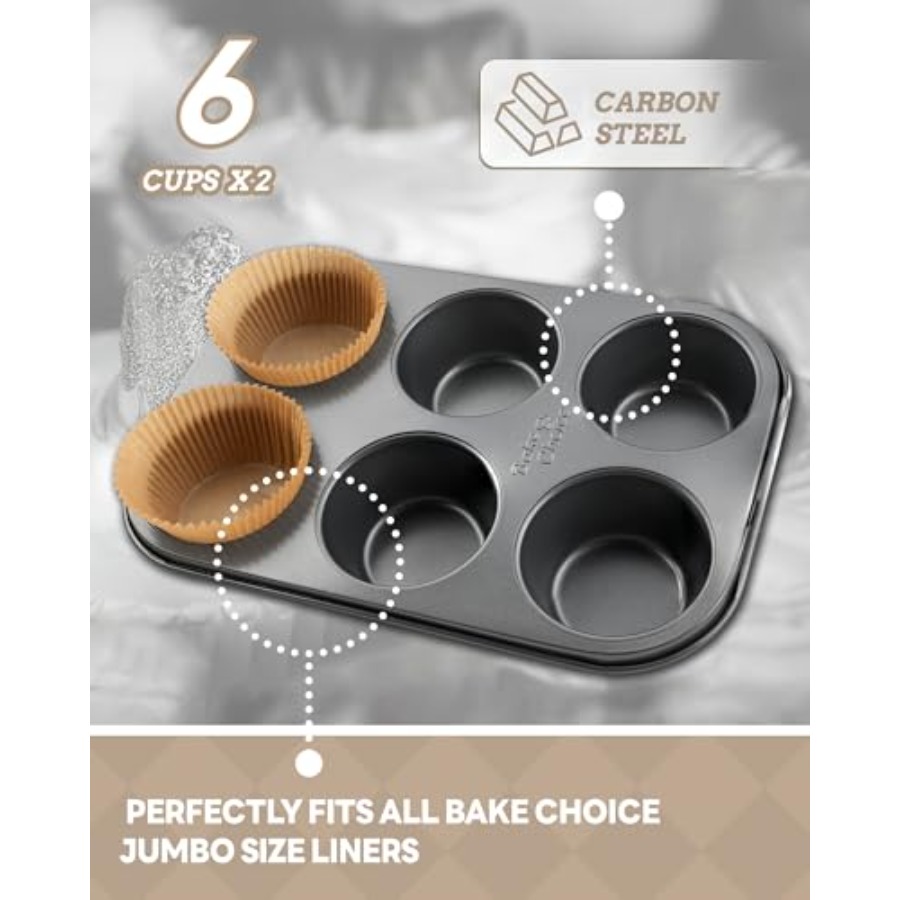 2 Pack Jumbo Muffin Pan for Ba - Muffin Tin Nonstick review and price