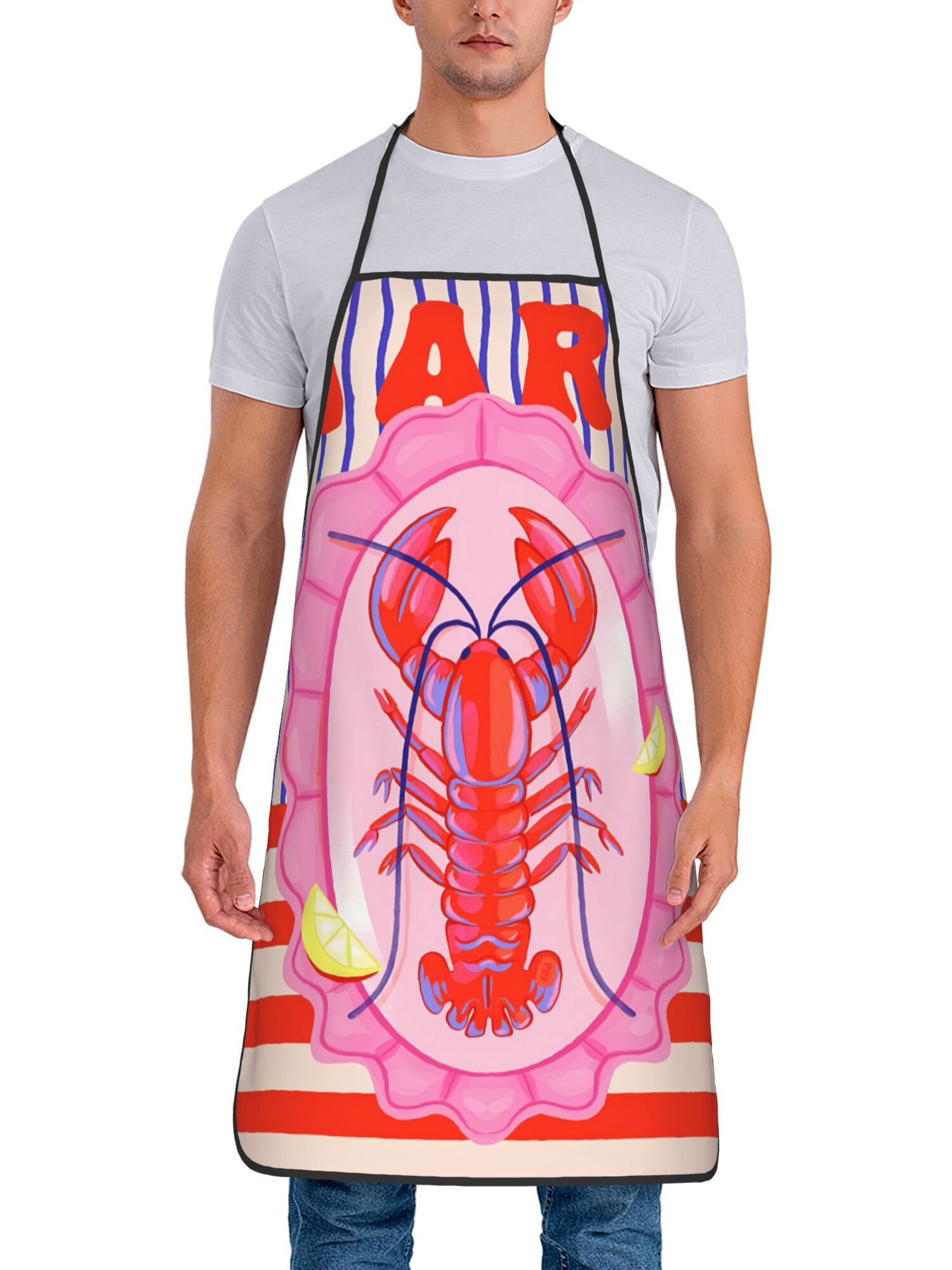 Retro Lobster Print Kitchen Ap - Kitchen.Baking Labels review and price