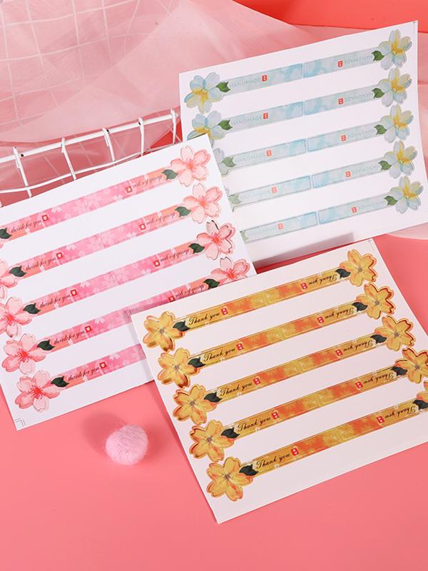 Creative 3D Cherry Blossom Sea - Kitchen.Baking Labels review and price