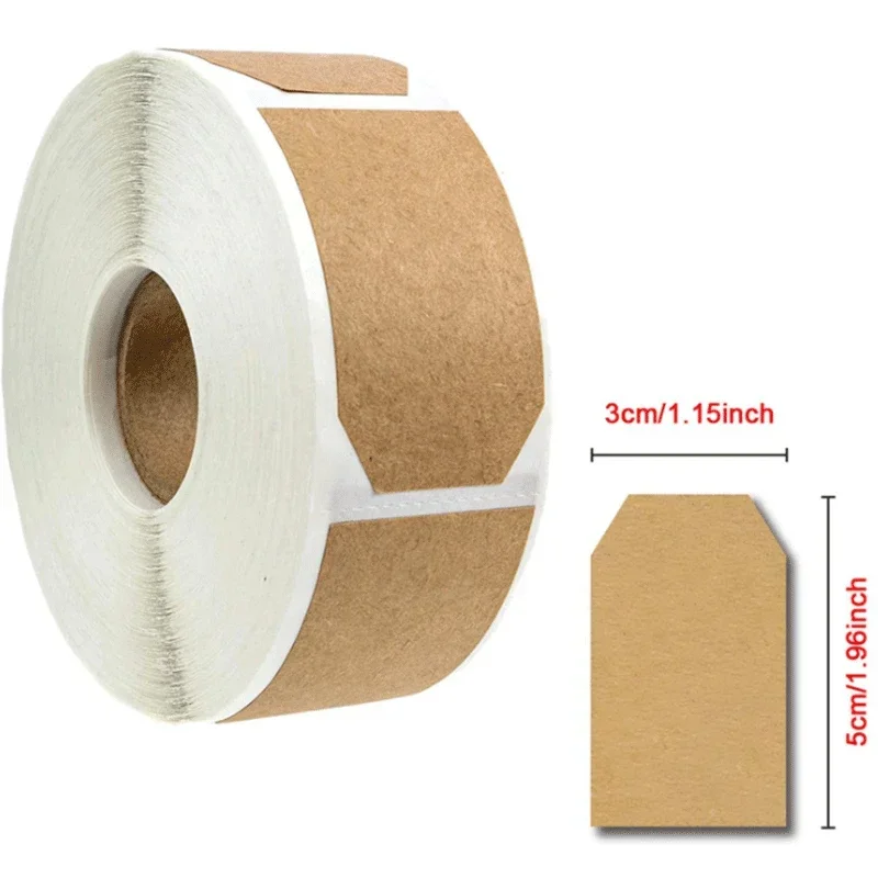300Pcs Kraft Sticker Handwritt - Kitchen.Baking Labels review and price