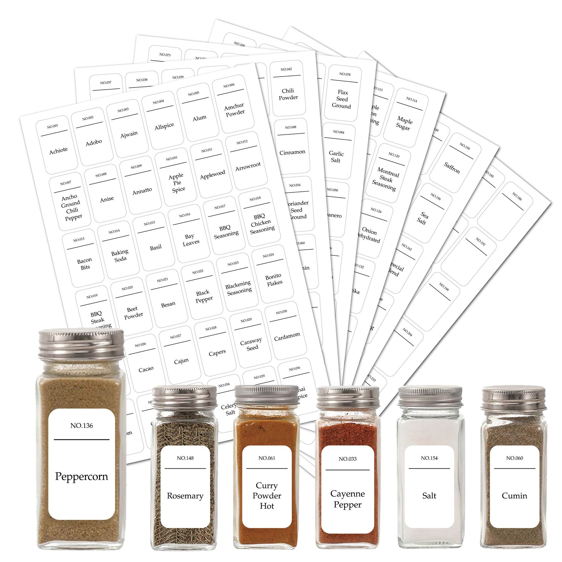 216pcs Kitchen Spice Jar Label - Kitchen.Baking Labels review and price