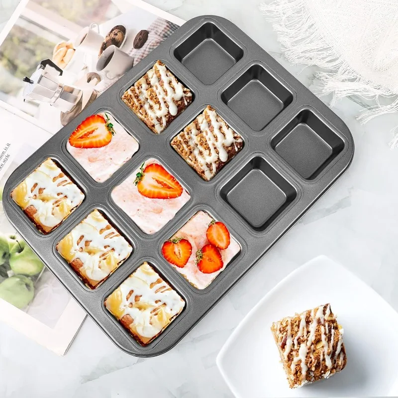 12 Cavity Square Multi-purpose - Muffin Tin Nonstick review and price