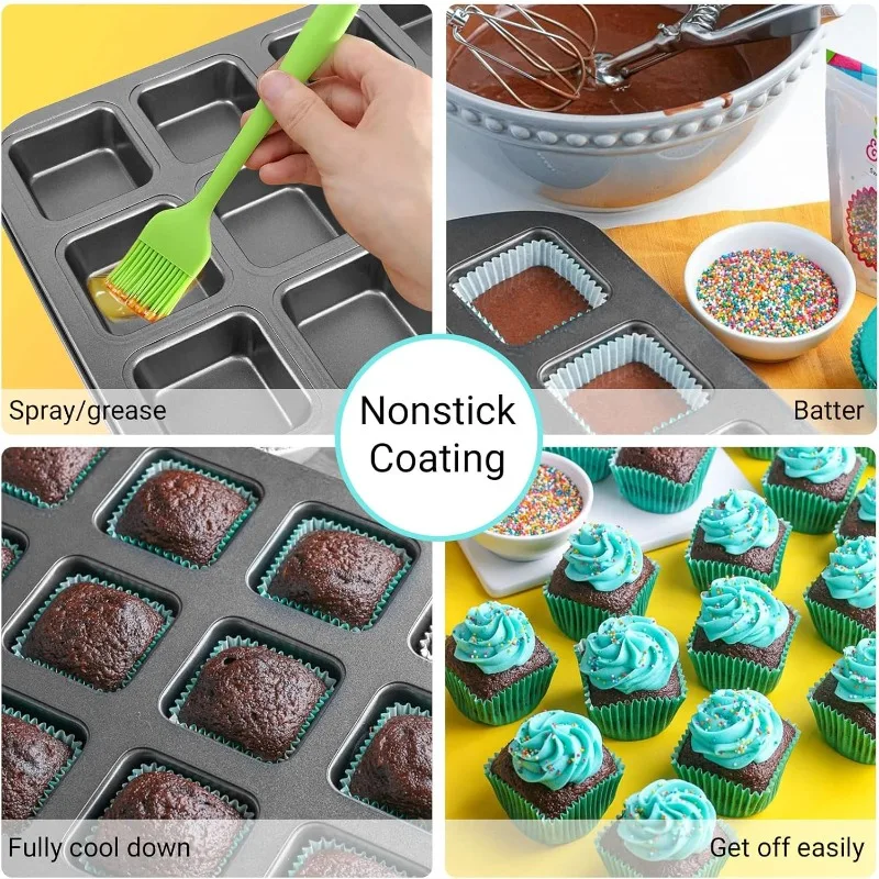 12 Cavity Square Multi-purpose - Muffin Tin Nonstick review and price