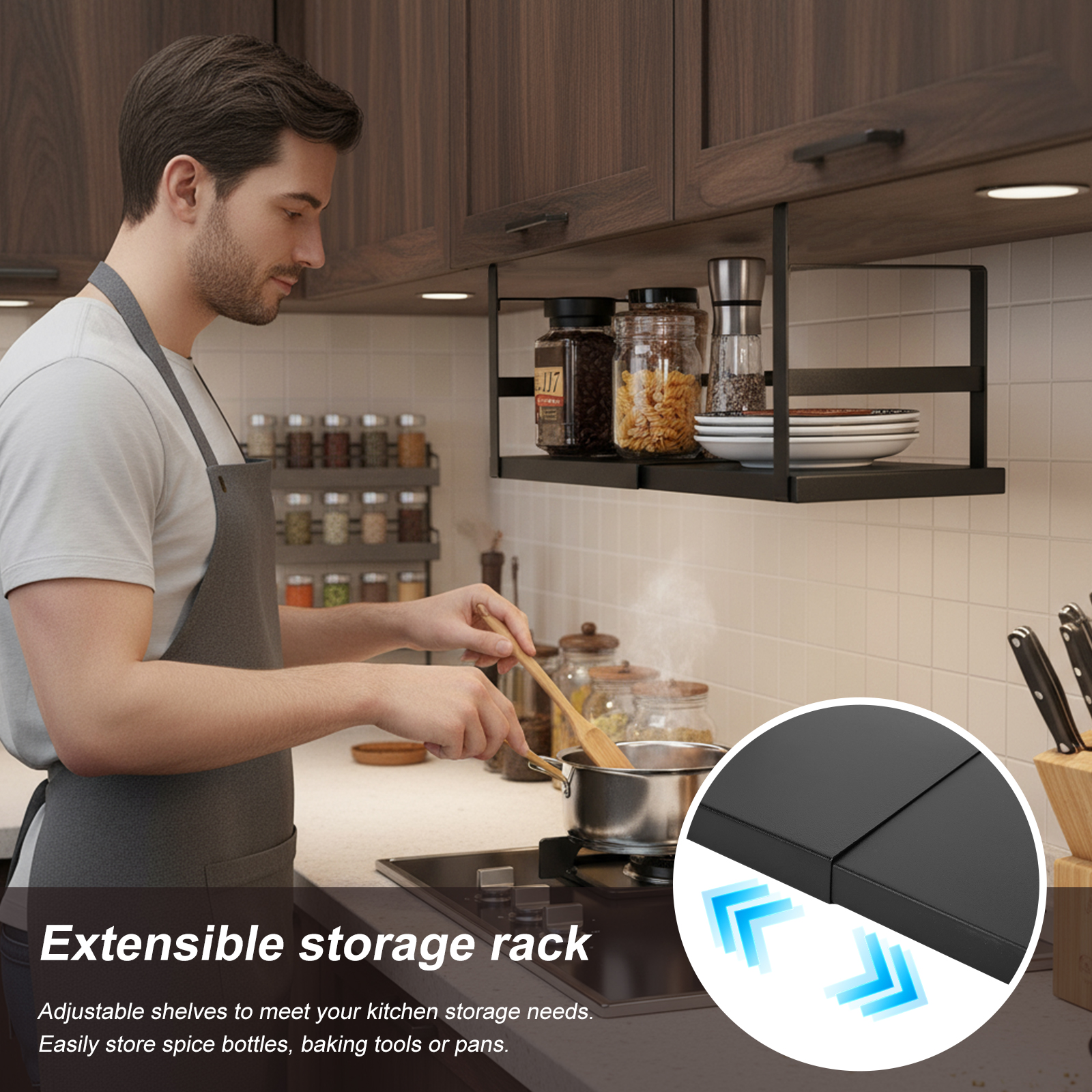 Expandable Cabinet Organizer S - Kitchen Cabinet Baking Organizer review and price