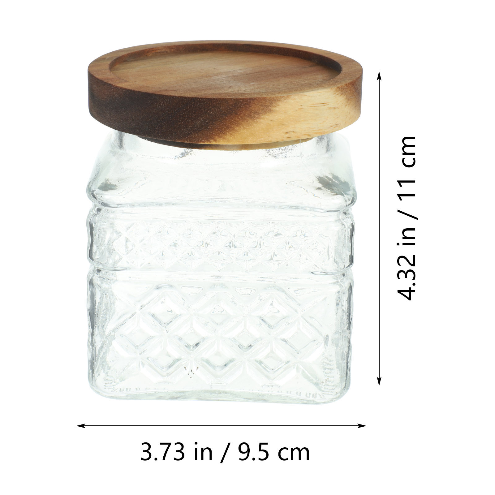 Wood Lid Glass Canister Airtig - Kitchen Baking Canisters review and price
