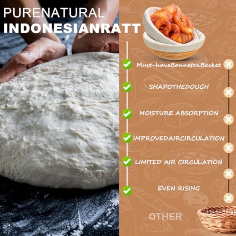10 Pieces Banneton Bread Proof - Proofing Basket Banneton review and price