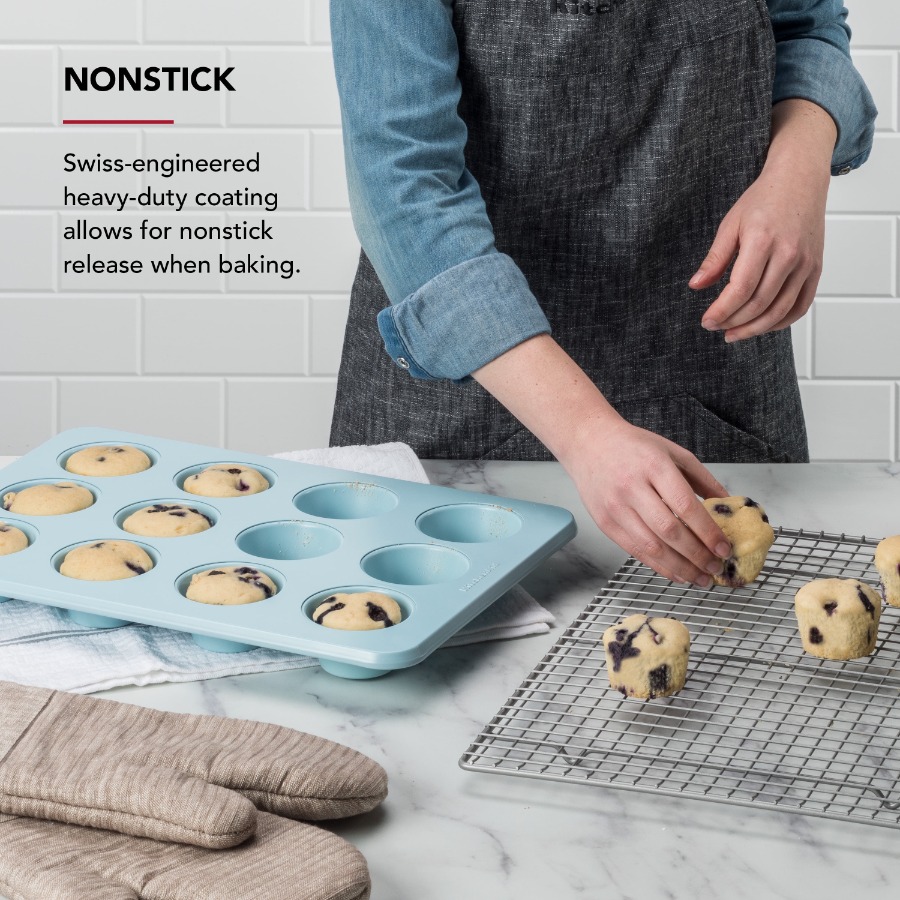 12-Cup Aluminized Steel Nonsti - Muffin Tin Nonstick review and price