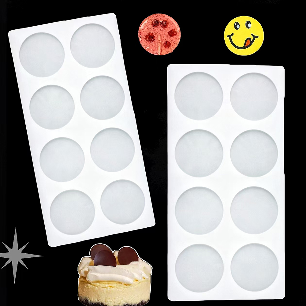 8-cavity cylindrical sugar fli - Silicone Cake Mold review and price