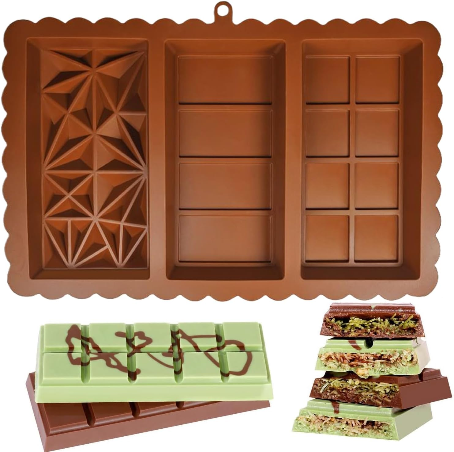 Silicone chocolate bar molds,  - Silicone Cake Mold review and price