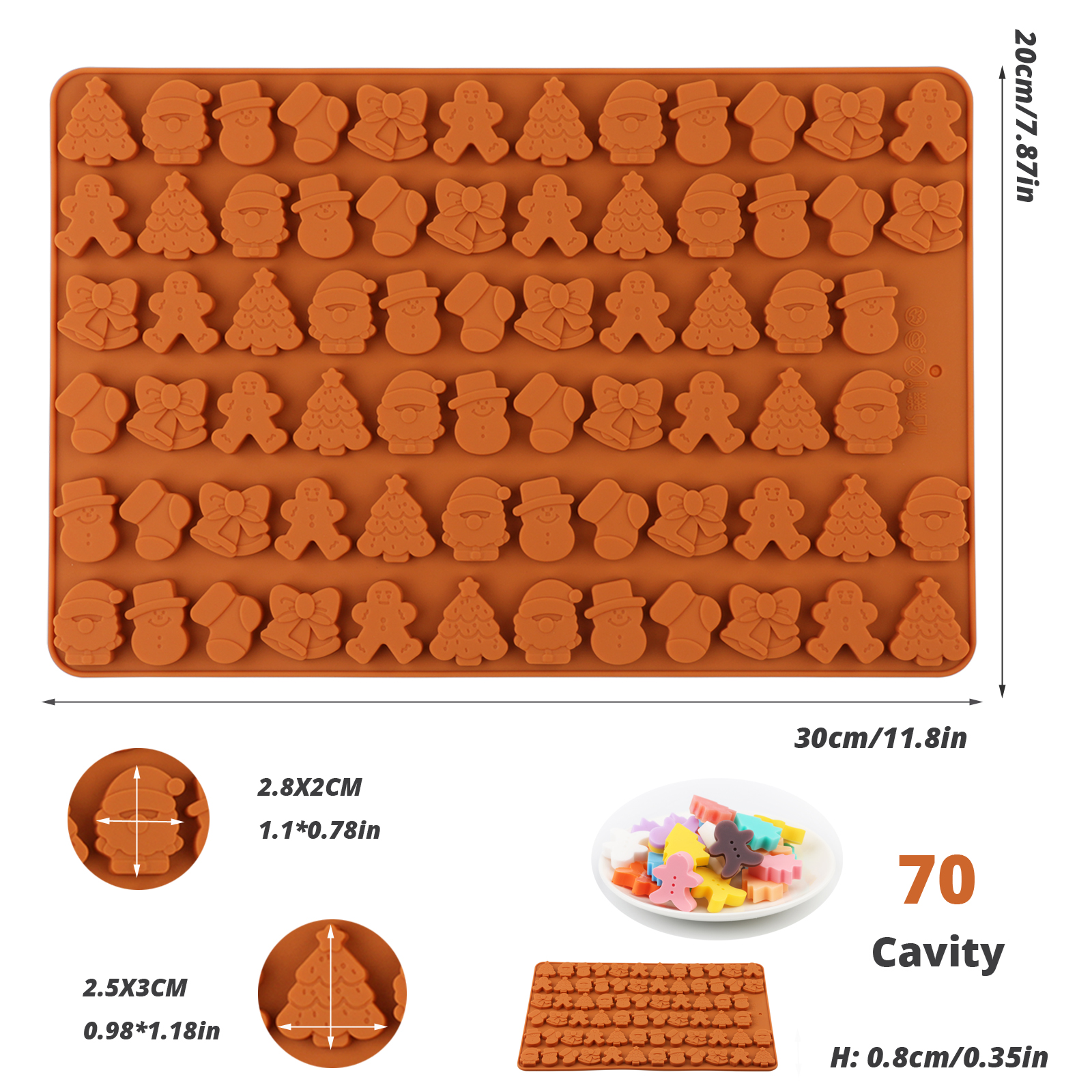 Four Types of Christmas-Themed - Silicone Cake Mold review and price