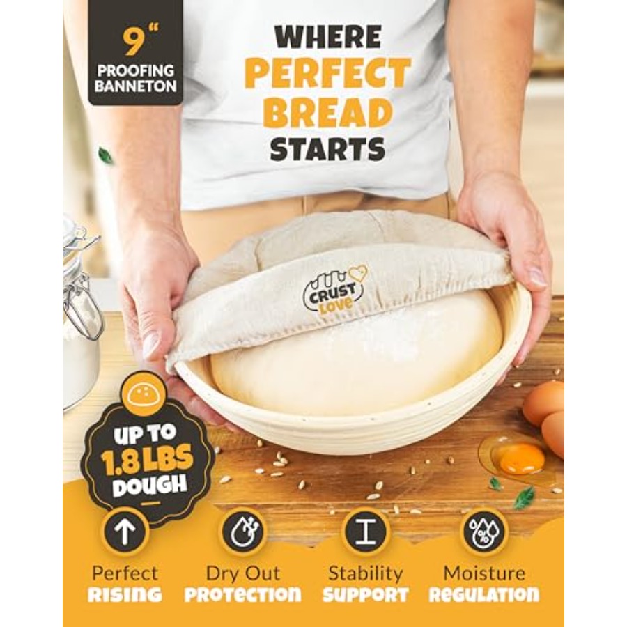 Cast Iron Dutch Oven for Bread - Proofing Basket Banneton review and price