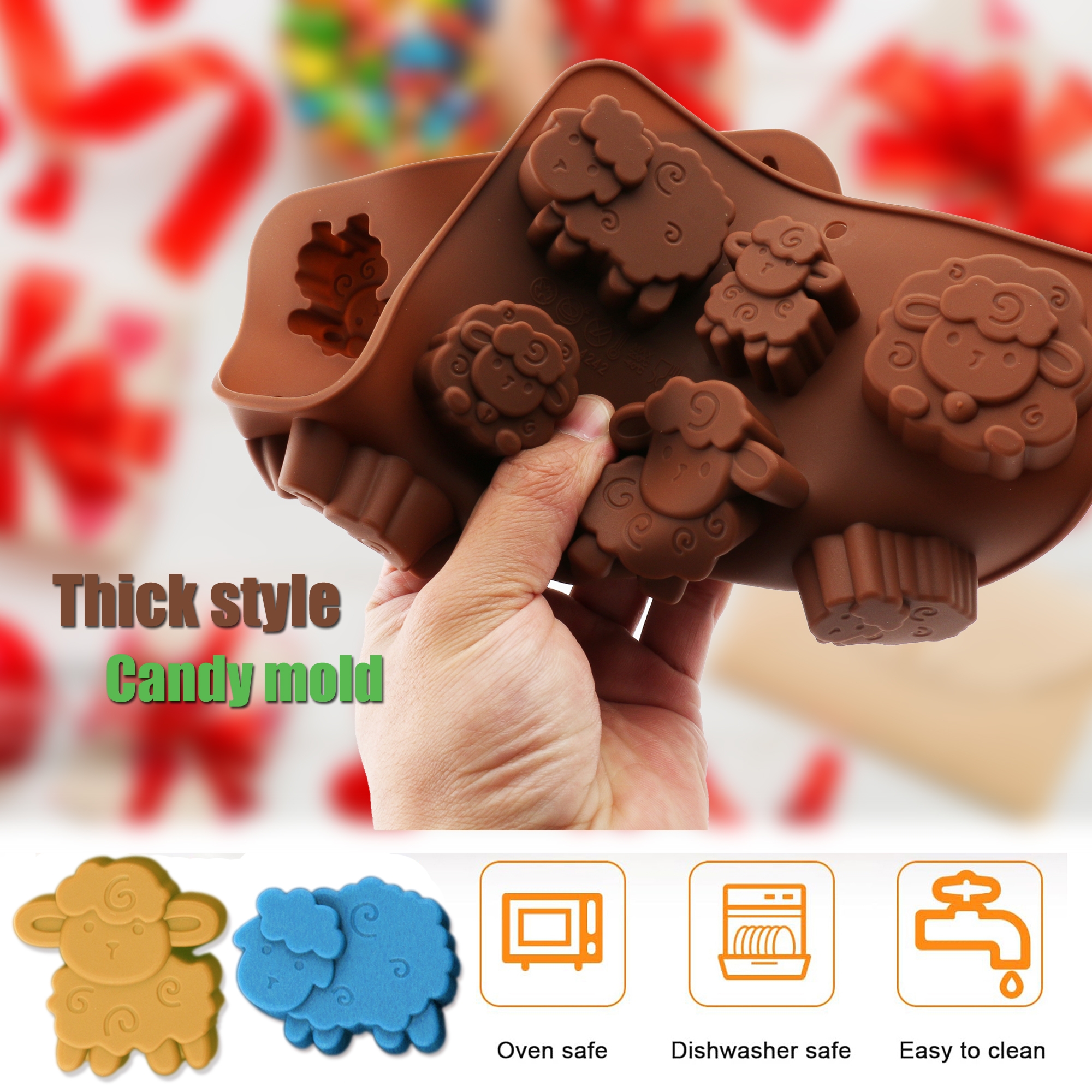 1Pack Silicone Eid Lamb Candy  - Silicone Cake Mold review and price