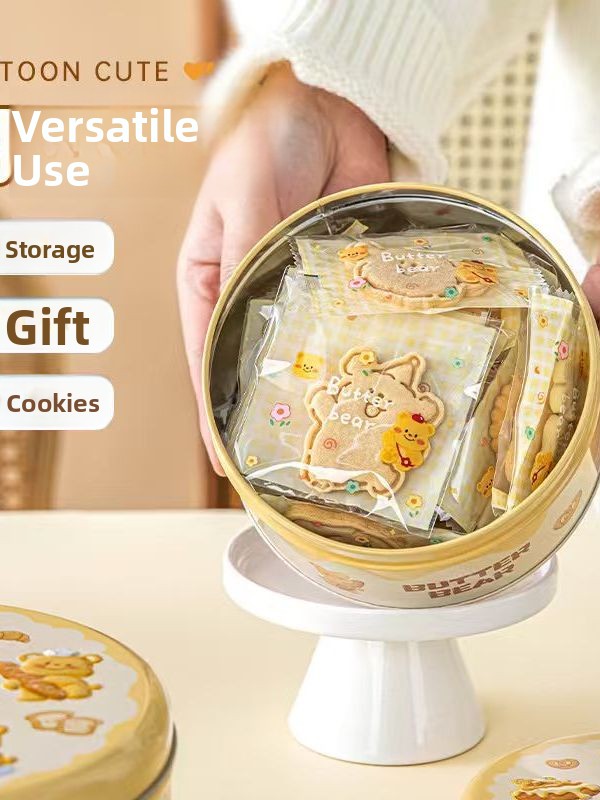 Home Use Cute Cartoon Biscuit  - Kitchen Baking Canisters review and price