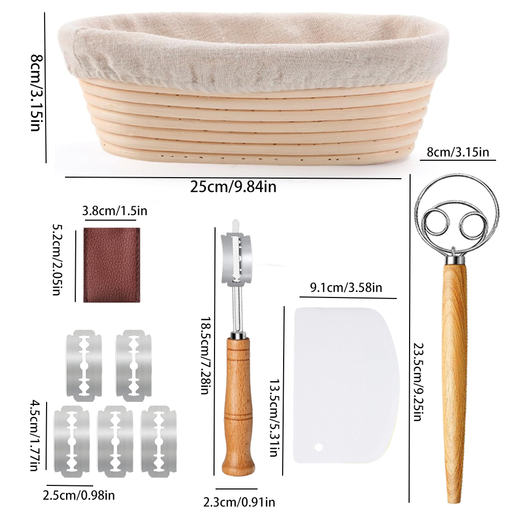 Bread Proofing Basket Set, 10