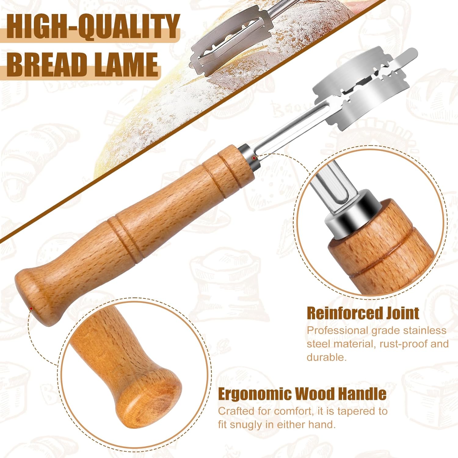 Bread Proofing Basket Set, 10